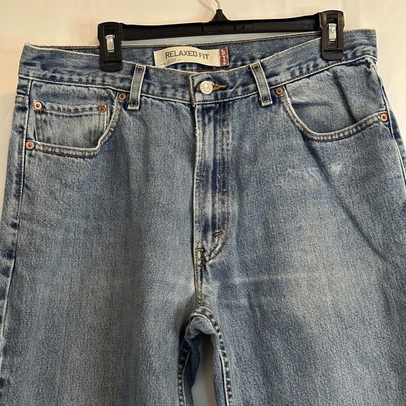 Vintage Levi’s 550 Jeans Men’s 36x32 Blue Relaxed Fit Baggy Denim 90s Distressed - Picture 12 of 13